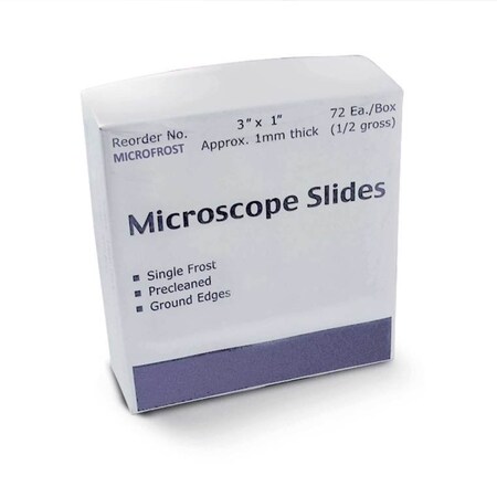 C&A Scientific Microscope Slide Frosted, 72PK 9105-B